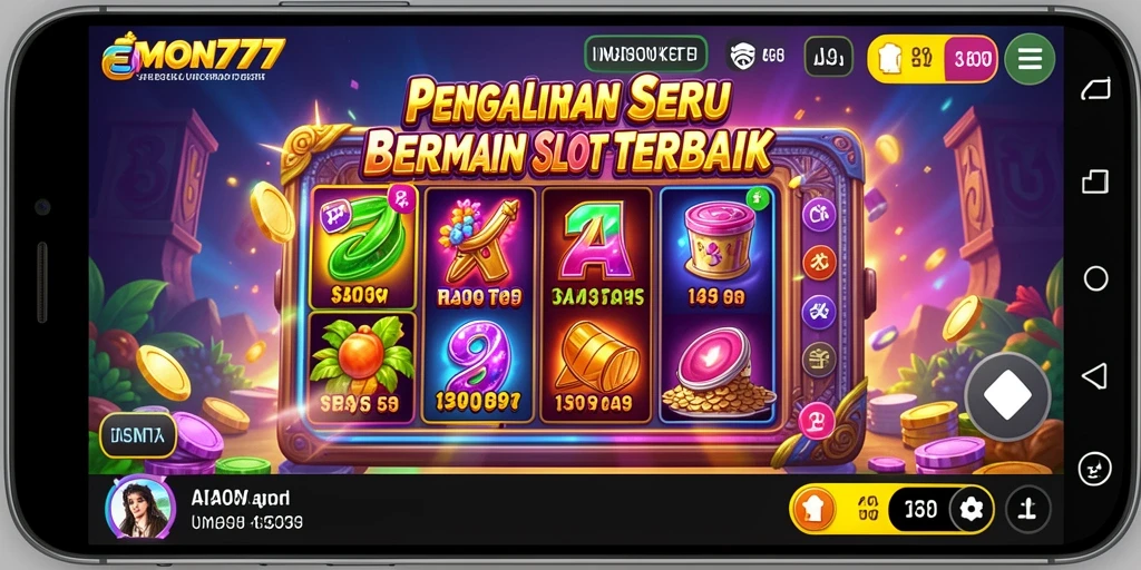 Tampilan gameplay seru di EMON777 dengan berbagai tema slot.