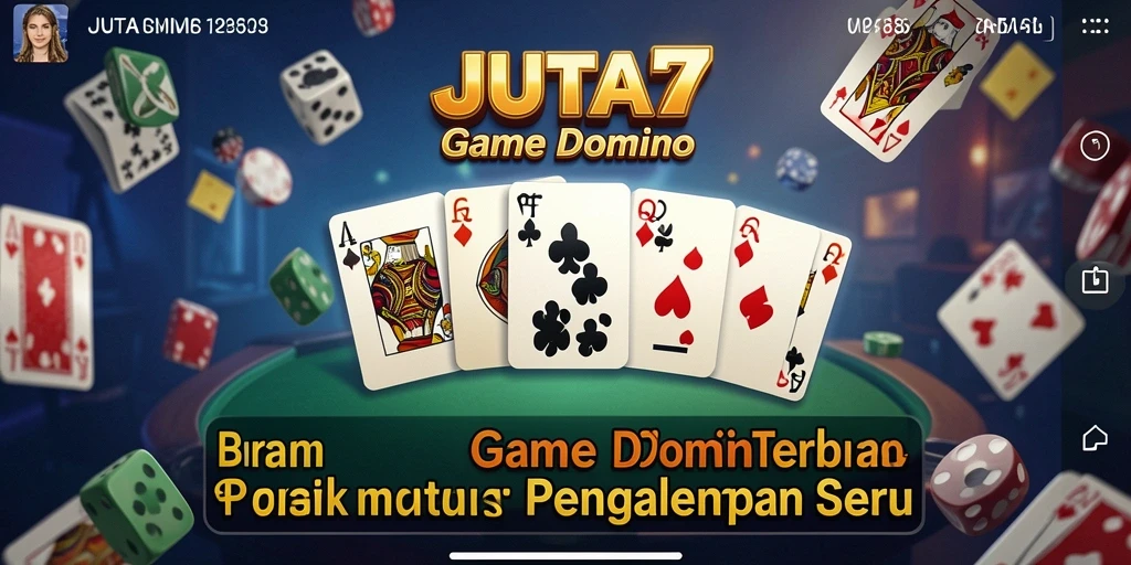 Tampilan gameplay JUTA7 yang seru dan interaktif di Domino.