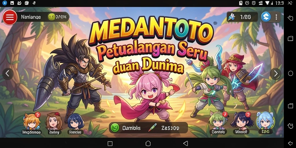 Tangkapan layar dari aksi seru dalam game Anime MEDANTOTO.