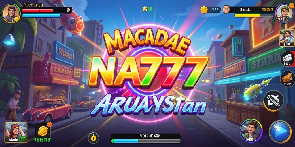 Screenshot utama NA777 menampilkan aksi gameplay seru dalam genre Arcade.