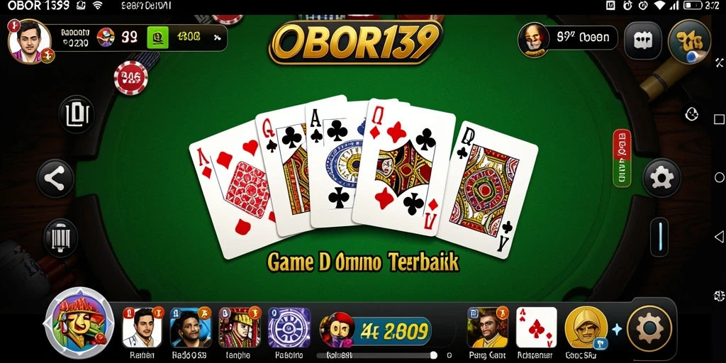 Tampilan gameplay seru OBOR138 dalam permainan Domino.