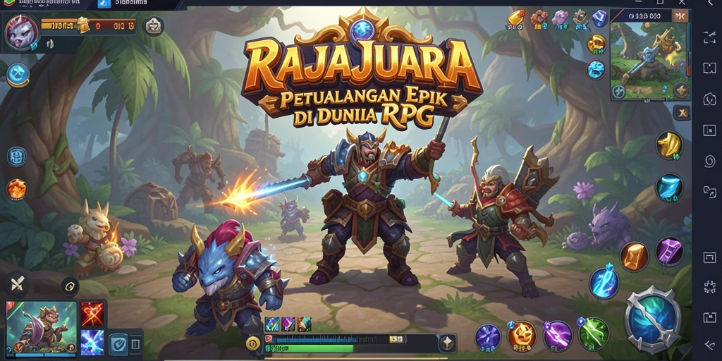 Tampilan gameplay seru dari RAJAJUARA yang memukau.