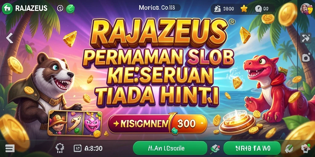 Tampilan gameplay RAJAZEUS yang memukau dan menarik.
